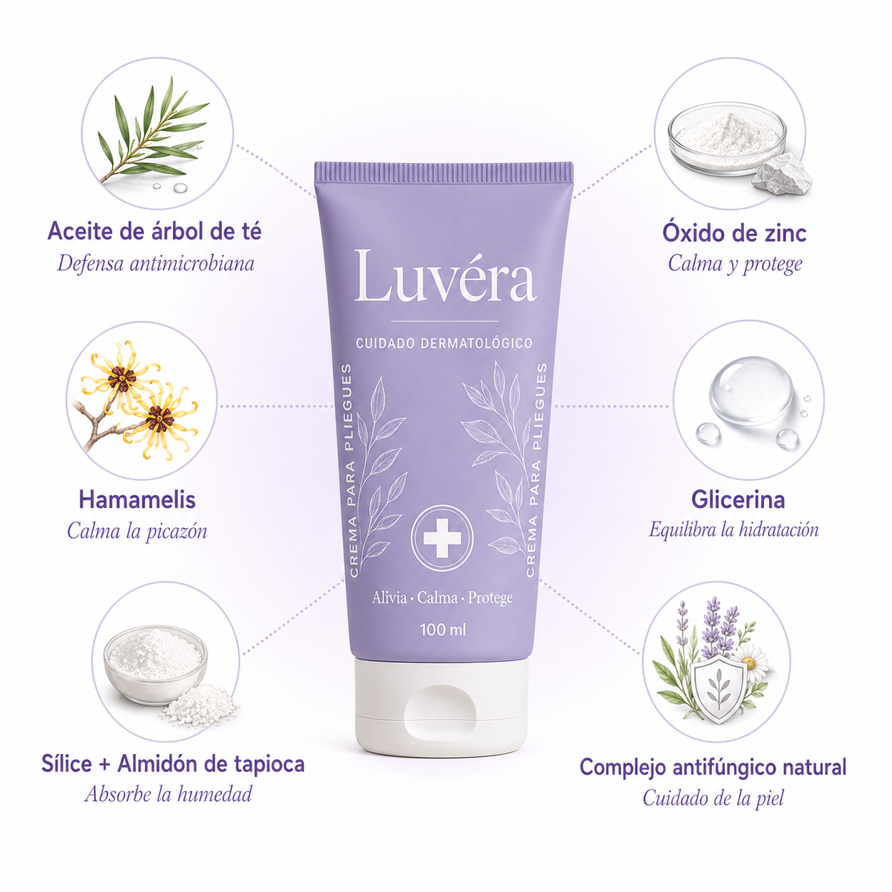 "Crema que alivia, calma y protege los pliegues de tu piel"